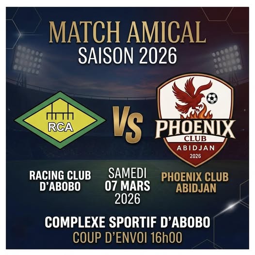 Racing Club d'Abobo VS Phoenix Club d'Abidjan